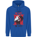 African Woman Even When We Hurt We Hoped Mens 80% Cotton Hoodie Royal Blue