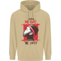 African Woman Even When We Hurt We Hoped Mens 80% Cotton Hoodie Sand