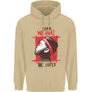 African Woman Even When We Hurt We Hoped Mens 80% Cotton Hoodie Sand