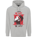 African Woman Even When We Hurt We Hoped Mens 80% Cotton Hoodie Sports Grey