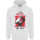 African Woman Even When We Hurt We Hoped Mens 80% Cotton Hoodie White