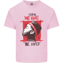 African Woman Even When We Hurt We Hoped Mens Cotton T-Shirt Tee Top Light Pink