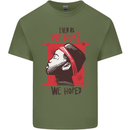 African Woman Even When We Hurt We Hoped Mens Cotton T-Shirt Tee Top Military Green