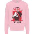 African Woman Even When We Hurt We Hoped Mens Sweatshirt Jumper Light Pink
