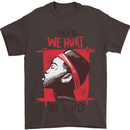 African Woman Even When We Hurt We Hoped Mens T-Shirt Cotton Gildan Dark Chocolate