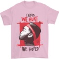 African Woman Even When We Hurt We Hoped Mens T-Shirt Cotton Gildan Light Pink