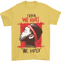 African Woman Even When We Hurt We Hoped Mens T-Shirt Cotton Gildan Yellow