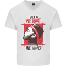 African Woman Even When We Hurt We Hoped Mens V-Neck Cotton T-Shirt White