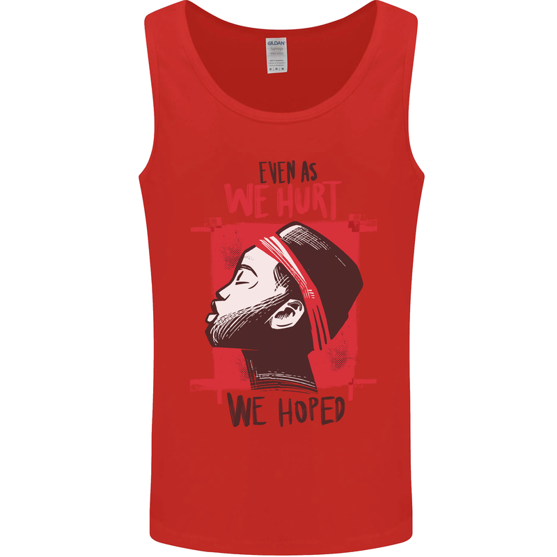 African Woman Even When We Hurt We Hoped Mens Vest Tank Top Red