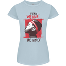 African Woman Even When We Hurt We Hoped Womens Petite Cut T-Shirt Light Blue