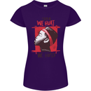 African Woman Even When We Hurt We Hoped Womens Petite Cut T-Shirt Purple