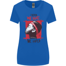 African Woman Even When We Hurt We Hoped Womens Wider Cut T-Shirt Royal Blue