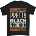 African Woman Pretty Black & Educated Mens T-Shirt Cotton Gildan Black