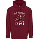After God Made Me He Said TA DA Funny Childrens Kids Hoodie Maroon
