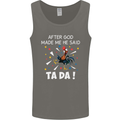 After God Made Me He Said TA DA Funny Mens Vest Tank Top Charcoal