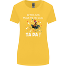 After God Made Me He Said TA DA Funny Womens Wider Cut T-Shirt Yellow