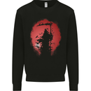 Afterlife Grim Reaper Death Gothic Skull Kids Sweatshirt Jumper Black