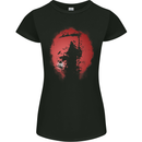 Afterlife Grim Reaper Death Gothic Skull Womens Petite Cut T-Shirt Black