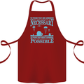 Airborne The Parachute Regiment 1 2 3 Para Cotton Apron 100% Organic Maroon