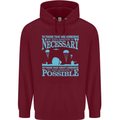 Airborne The Parachute Regiment 1 2 3 Para Mens 80% Cotton Hoodie Maroon