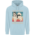 Alaskan Dog Sorry I'm Late Childrens Kids Hoodie Light Blue