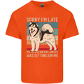 Alaskan Dog Sorry I'm Late Kids T-Shirt Childrens Orange