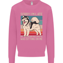 Alaskan Dog Sorry I'm Late Mens Sweatshirt Jumper Azalea