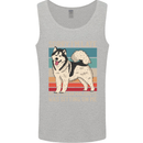 Alaskan Dog Sorry I'm Late Mens Vest Tank Top Sports Grey