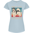 Alaskan Dog Sorry I'm Late Womens Petite Cut T-Shirt Light Blue