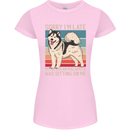 Alaskan Dog Sorry I'm Late Womens Petite Cut T-Shirt Light Pink