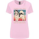 Alaskan Dog Sorry I'm Late Womens Wider Cut T-Shirt Light Pink