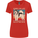Alaskan Dog Sorry I'm Late Womens Wider Cut T-Shirt Red