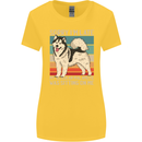 Alaskan Dog Sorry I'm Late Womens Wider Cut T-Shirt Yellow