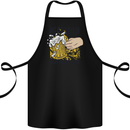 Alcohol Beer Taster Working for Free Funny Cotton Apron 100% Organic Black