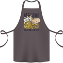 Alcohol Beer Taster Working for Free Funny Cotton Apron 100% Organic Dark Grey