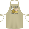 Alcohol Beer Taster Working for Free Funny Cotton Apron 100% Organic Khaki