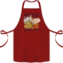 Alcohol Beer Taster Working for Free Funny Cotton Apron 100% Organic Maroon