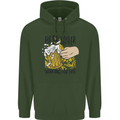 Alcohol Beer Taster Working for Free Funny Mens 80% Cotton Hoodie Forest Green