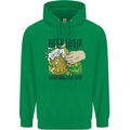 Alcohol Beer Taster Working for Free Funny Mens 80% Cotton Hoodie Irish Green