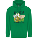 Alcohol Beer Taster Working for Free Funny Mens 80% Cotton Hoodie Irish Green