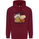 Alcohol Beer Taster Working for Free Funny Mens 80% Cotton Hoodie Maroon