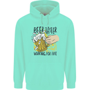 Alcohol Beer Taster Working for Free Funny Mens 80% Cotton Hoodie Peppermint