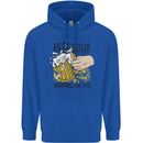 Alcohol Beer Taster Working for Free Funny Mens 80% Cotton Hoodie Royal Blue