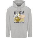 Alcohol Beer Taster Working for Free Funny Mens 80% Cotton Hoodie Sports Grey