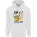Alcohol Beer Taster Working for Free Funny Mens 80% Cotton Hoodie White