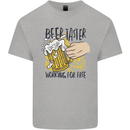 Alcohol Beer Taster Working for Free Funny Mens Cotton T-Shirt Tee Top Sports Grey