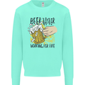 Alcohol Beer Taster Working for Free Funny Mens Sweatshirt Jumper Peppermint