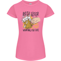 Alcohol Beer Taster Working for Free Funny Womens Petite Cut T-Shirt Azalea