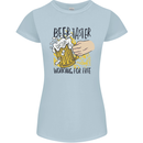 Alcohol Beer Taster Working for Free Funny Womens Petite Cut T-Shirt Light Blue