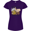 Alcohol Beer Taster Working for Free Funny Womens Petite Cut T-Shirt Purple